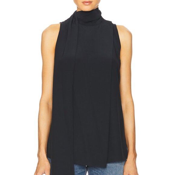 EAVES Noam Scarf Black Tank, Size Small - Picture 1 of 10